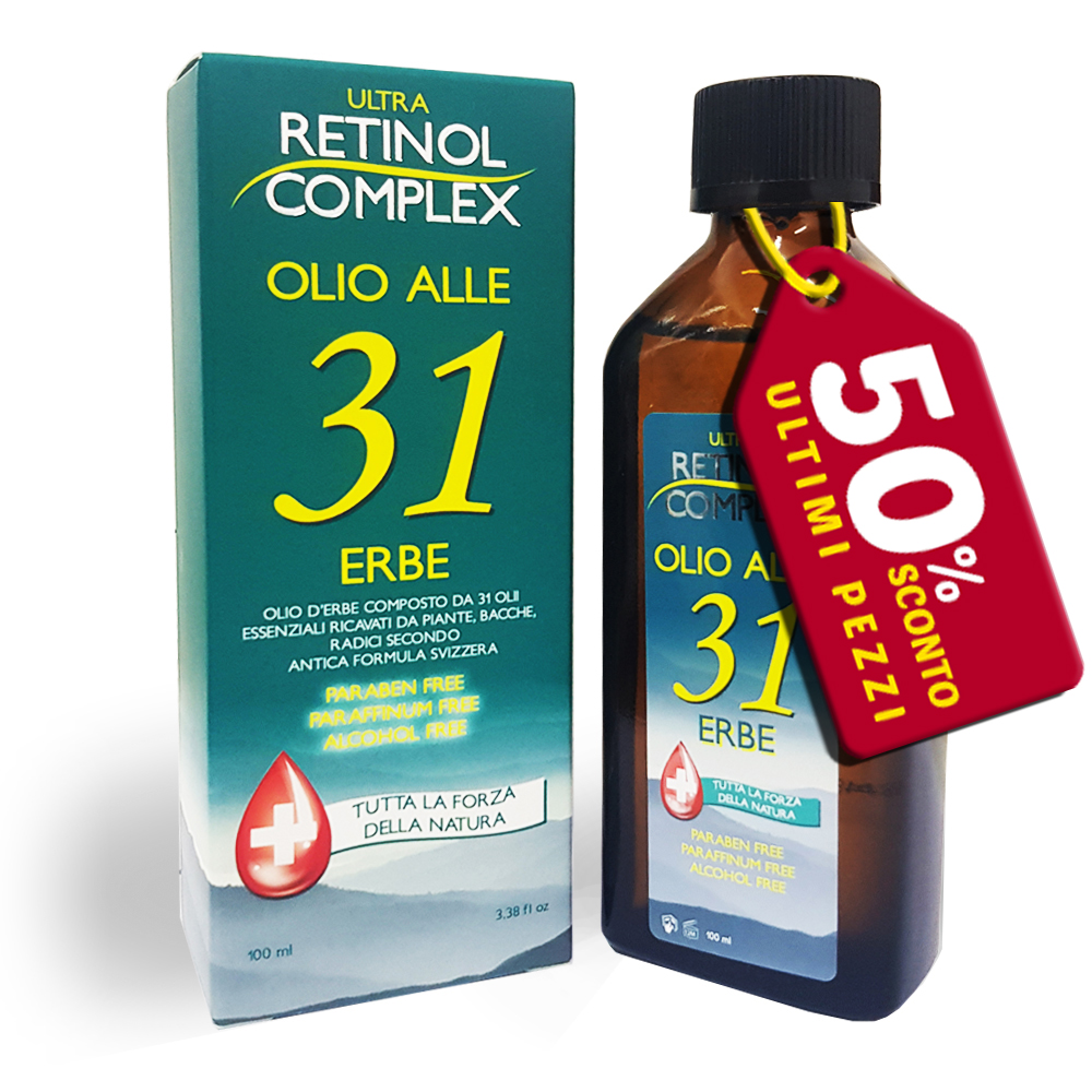 OLIO 31 ALLE ERBE IPOALLERGENICO (SENZA PARABENI, PARAFFINA E ALCOHOL)